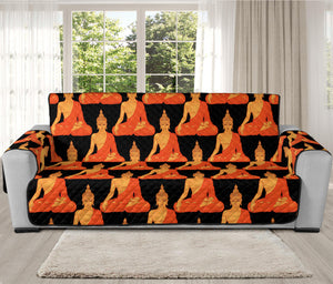 Gautama Buddha Pattern Print Oversized Sofa Protector