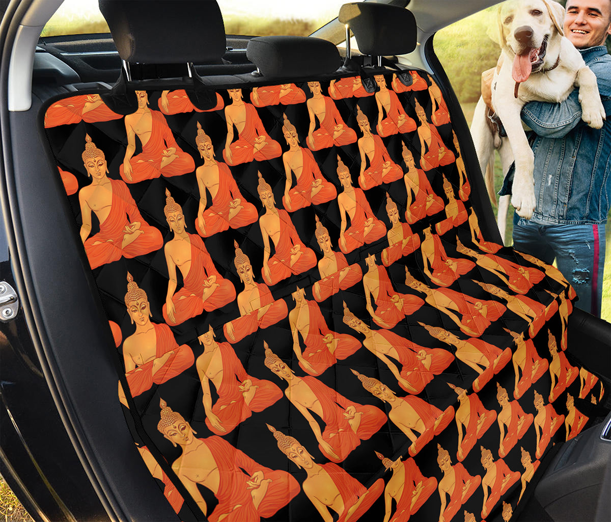 Gautama Buddha Pattern Print Pet Car Back Seat Cover