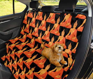 Gautama Buddha Pattern Print Pet Car Back Seat Cover