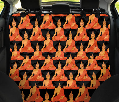 Gautama Buddha Pattern Print Pet Car Back Seat Cover