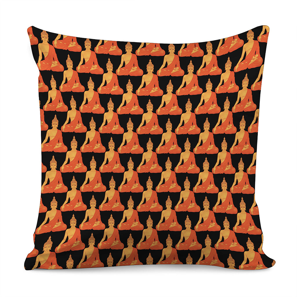 Gautama Buddha Pattern Print Pillow Cover