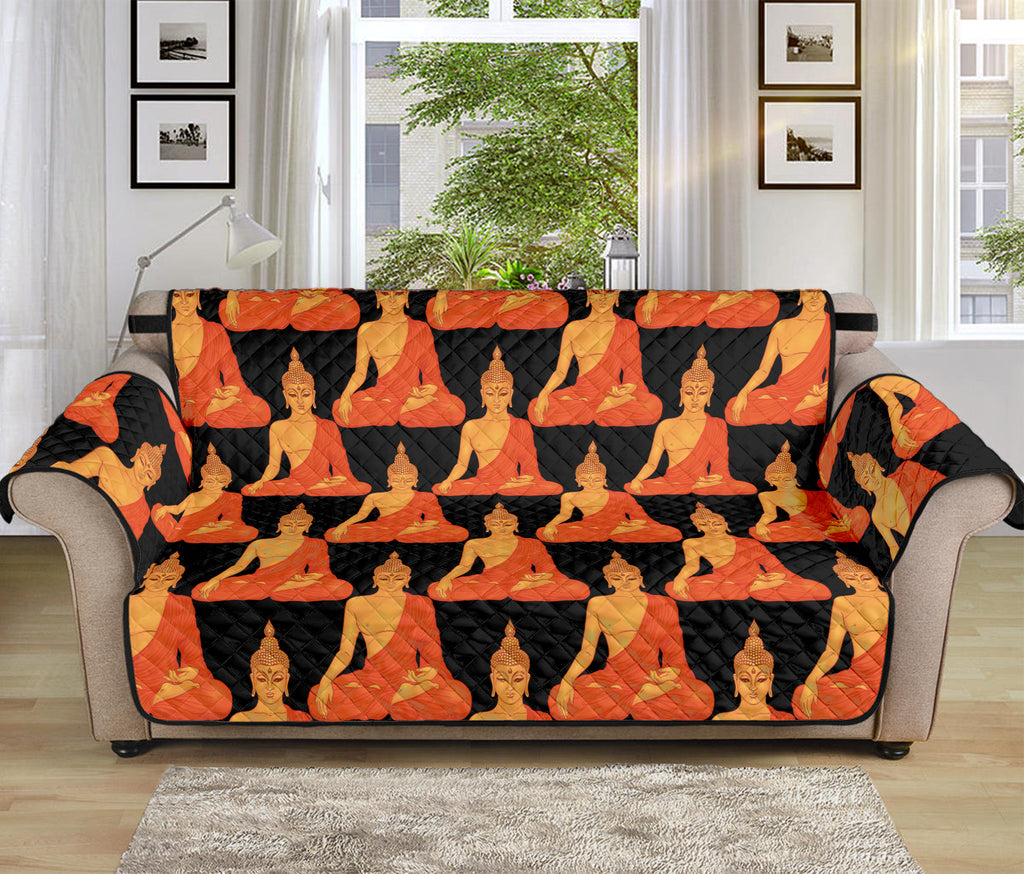 Gautama Buddha Pattern Print Sofa Protector