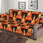 Gautama Buddha Pattern Print Sofa Protector