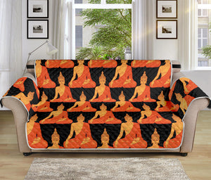 Gautama Buddha Pattern Print Sofa Protector