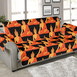 Gautama Buddha Pattern Print Sofa Protector