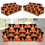 Gautama Buddha Pattern Print Sofa Slipcover