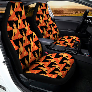 Gautama Buddha Pattern Print Universal Fit Car Seat Covers