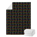 Gay Pride Gender Symbol Pattern Print Blanket