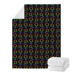 Gay Pride Gender Symbol Pattern Print Blanket