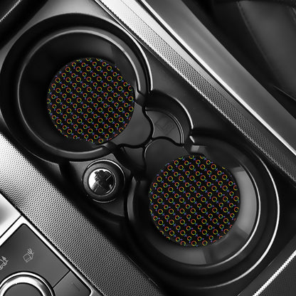 Gay Pride Gender Symbol Pattern Print Car Coasters