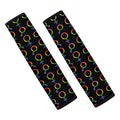 Gay Pride Gender Symbol Pattern Print Car Seat Belt Covers