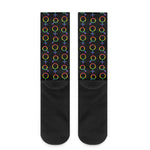 Gay Pride Gender Symbol Pattern Print Crew Socks