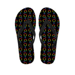 Gay Pride Gender Symbol Pattern Print Flip Flops