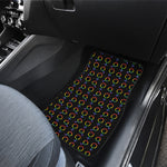 Gay Pride Gender Symbol Pattern Print Front and Back Car Floor Mats