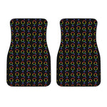 Gay Pride Gender Symbol Pattern Print Front Car Floor Mats
