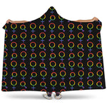 Gay Pride Gender Symbol Pattern Print Hooded Blanket