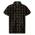 Gay Pride Gender Symbol Pattern Print Men's Short Sleeve Shirt