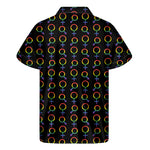 Gay Pride Gender Symbol Pattern Print Men's Short Sleeve Shirt