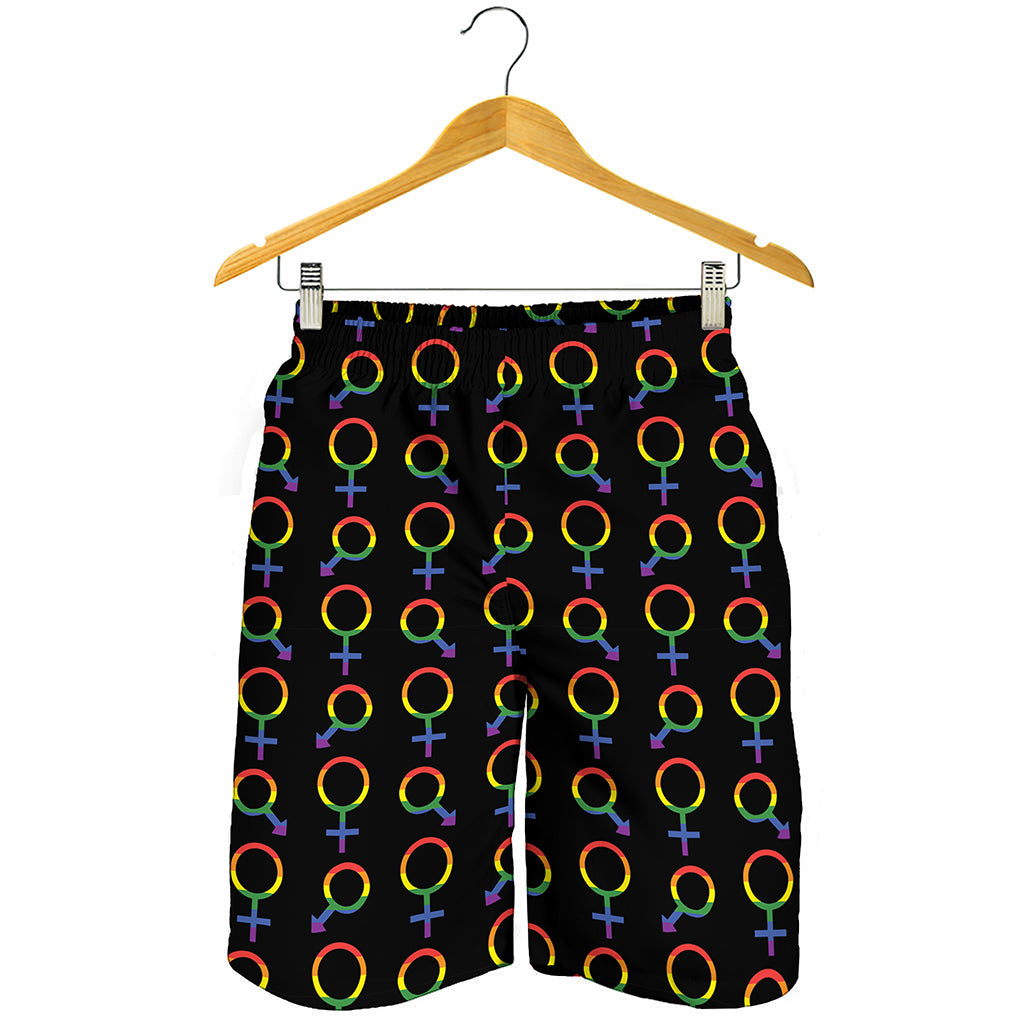 Gay Pride Gender Symbol Pattern Print Men's Shorts