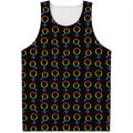Gay Pride Gender Symbol Pattern Print Men's Tank Top