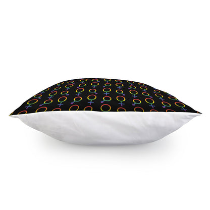 Gay Pride Gender Symbol Pattern Print Pillow Cover