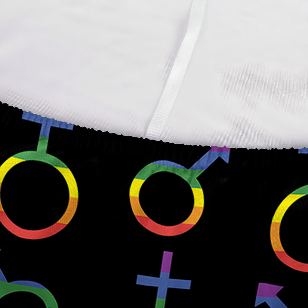 Gay Pride Gender Symbol Pattern Print Sofa Cover