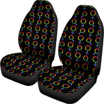 Gay Pride Gender Symbol Pattern Print Universal Fit Car Seat Covers