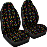 Gay Pride Gender Symbol Pattern Print Universal Fit Car Seat Covers