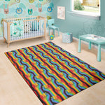 Gay Pride Hand Sign Pattern Print Area Rug