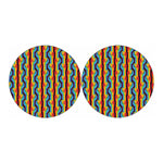 Gay Pride Hand Sign Pattern Print Car Coasters