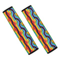 Gay Pride Hand Sign Pattern Print Car Seat Belt Covers