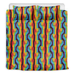 Gay Pride Hand Sign Pattern Print Duvet Cover Bedding Set