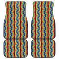 Gay Pride Hand Sign Pattern Print Front and Back Car Floor Mats