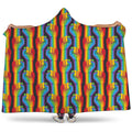 Gay Pride Hand Sign Pattern Print Hooded Blanket