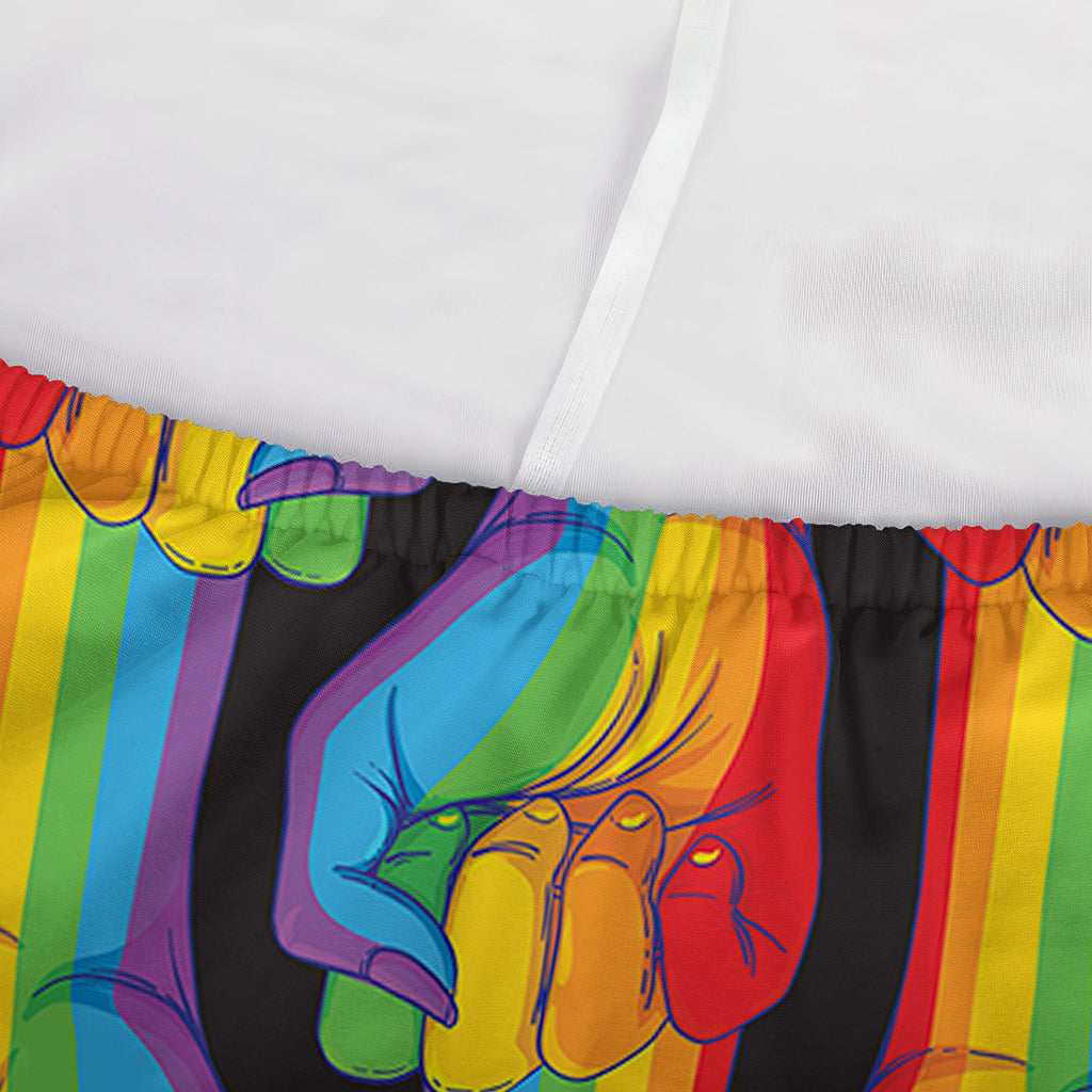 Gay Pride Hand Sign Pattern Print Sofa Cover