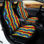 Gay Pride Hand Sign Pattern Print Universal Fit Car Seat Covers