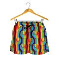 Gay Pride Hand Sign Pattern Print Women's Shorts