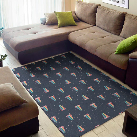 Gay Pride Tongue Pattern Print Area Rug