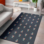 Gay Pride Tongue Pattern Print Area Rug