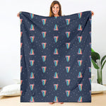 Gay Pride Tongue Pattern Print Blanket