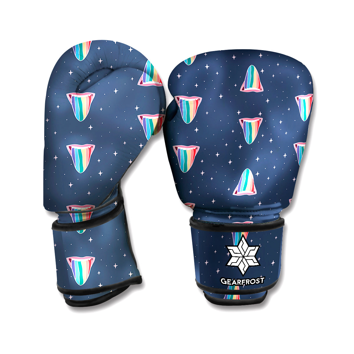 Gay Pride Tongue Pattern Print Boxing Gloves