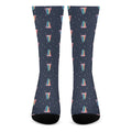 Gay Pride Tongue Pattern Print Crew Socks