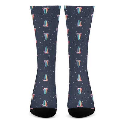 Gay Pride Tongue Pattern Print Crew Socks