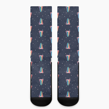 Gay Pride Tongue Pattern Print Crew Socks