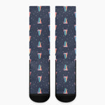 Gay Pride Tongue Pattern Print Crew Socks
