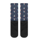 Gay Pride Tongue Pattern Print Crew Socks