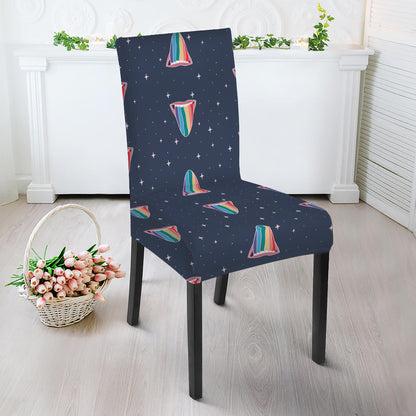 Gay Pride Tongue Pattern Print Dining Chair Slipcover