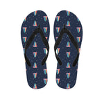 Gay Pride Tongue Pattern Print Flip Flops