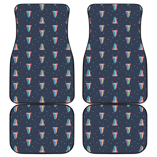 Gay Pride Tongue Pattern Print Front and Back Car Floor Mats
