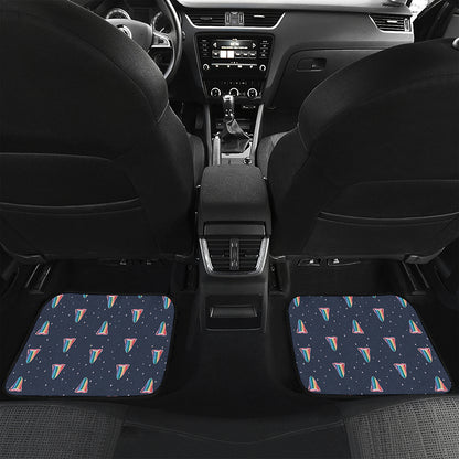 Gay Pride Tongue Pattern Print Front and Back Car Floor Mats